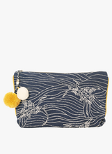 Load image into Gallery viewer, Embroidered Clutch with Pom-Pom Tassel