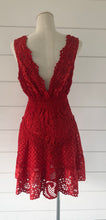 Load image into Gallery viewer, "Massa" Short V-Neck Crochet Lace Dress