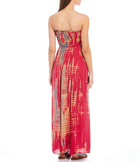 Tie Dye Strapless Maxi Dress by Elan Pandora's Box Martha's Vineyard Tie Dye Strapless Maxi Dress by Elan Pandora's Box Martha's Vineyard