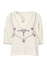 Load image into Gallery viewer, Vivien Top Embroidered Cotton Top
