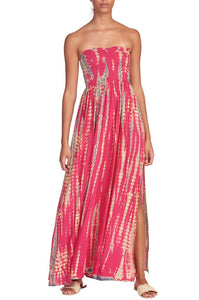 Tie Dye Strapless Maxi Dress by Elan Pandora's Box Martha's Vineyard Tie Dye Strapless Maxi Dress by Elan Pandora's Box Martha's Vineyard
